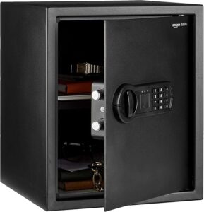 1. Amazon Basics Steel Home Security Safe