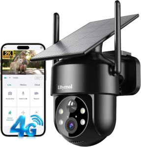 10. LITYMOL 4G LTE Cellular Solar Security Camera